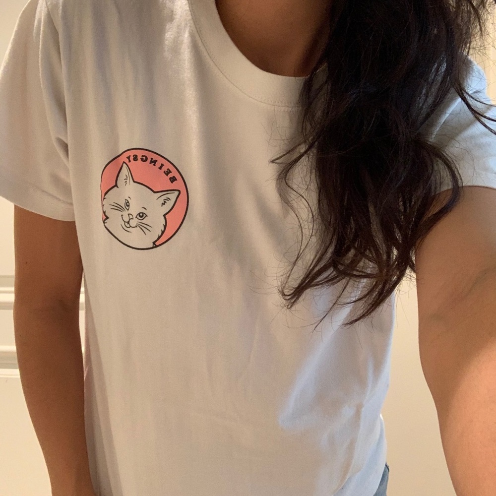White graphic shirt